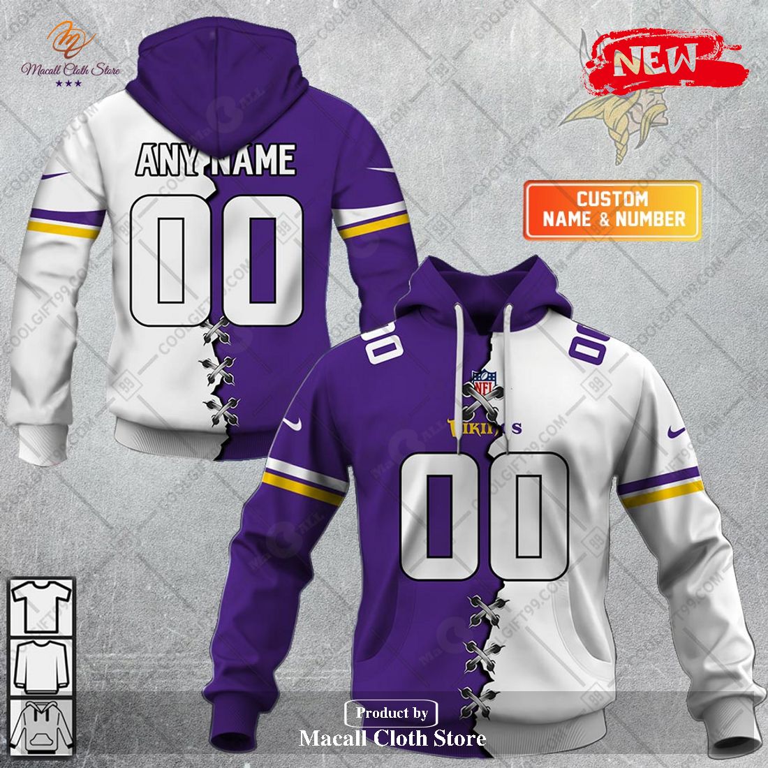 NEW NFL Minnesota Vikings Special FireFighter Uniform Design Hoodie