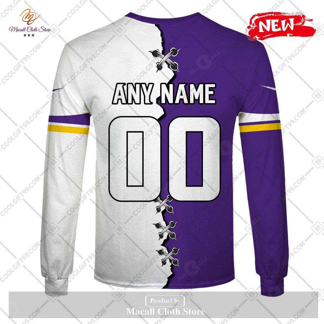 Personalized NFL Minnesota Vikings Mix Jersey Special Design Hoodie Sweatshirt 3D Personalized NFL Minnesota Vikings Mix Jersey Special Design Hoodie Sweatshirt 3D