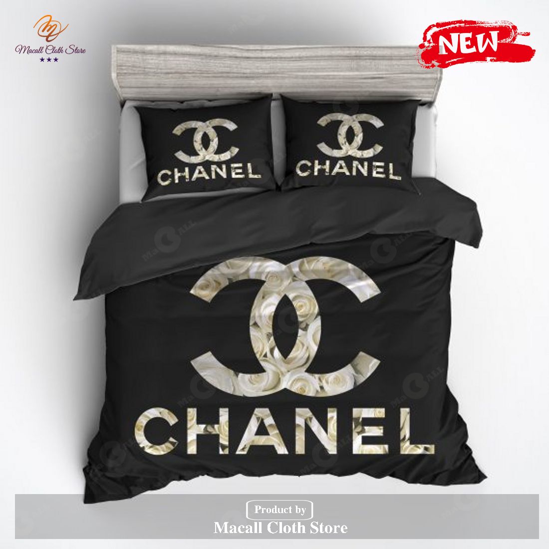 Chanel Luxury Quilt Bedding Sets Luxury Brand For Bedroom Macall Cloth Store Destination for