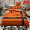 Hermes Luxury Quilt Bedding Sets Luxury Brand For Bedroom