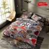 NBA Logo Luxury Air Jordan Quilt Bedding Sets Luxury Brand For Bedroom