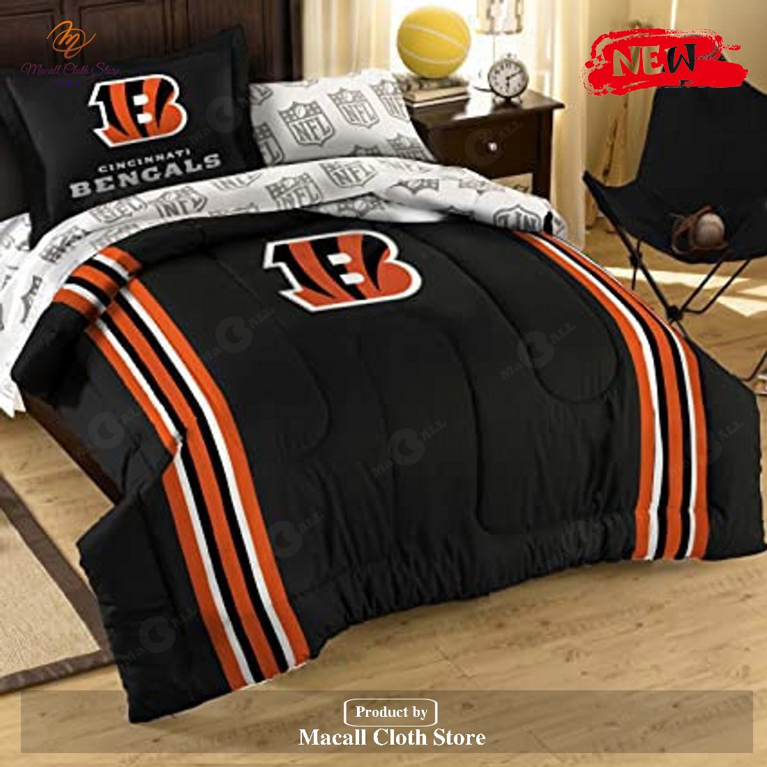 Cincinnati Bengals 1726 Bedding Sets Cincinnati Bengals 1726 Bedding Sets