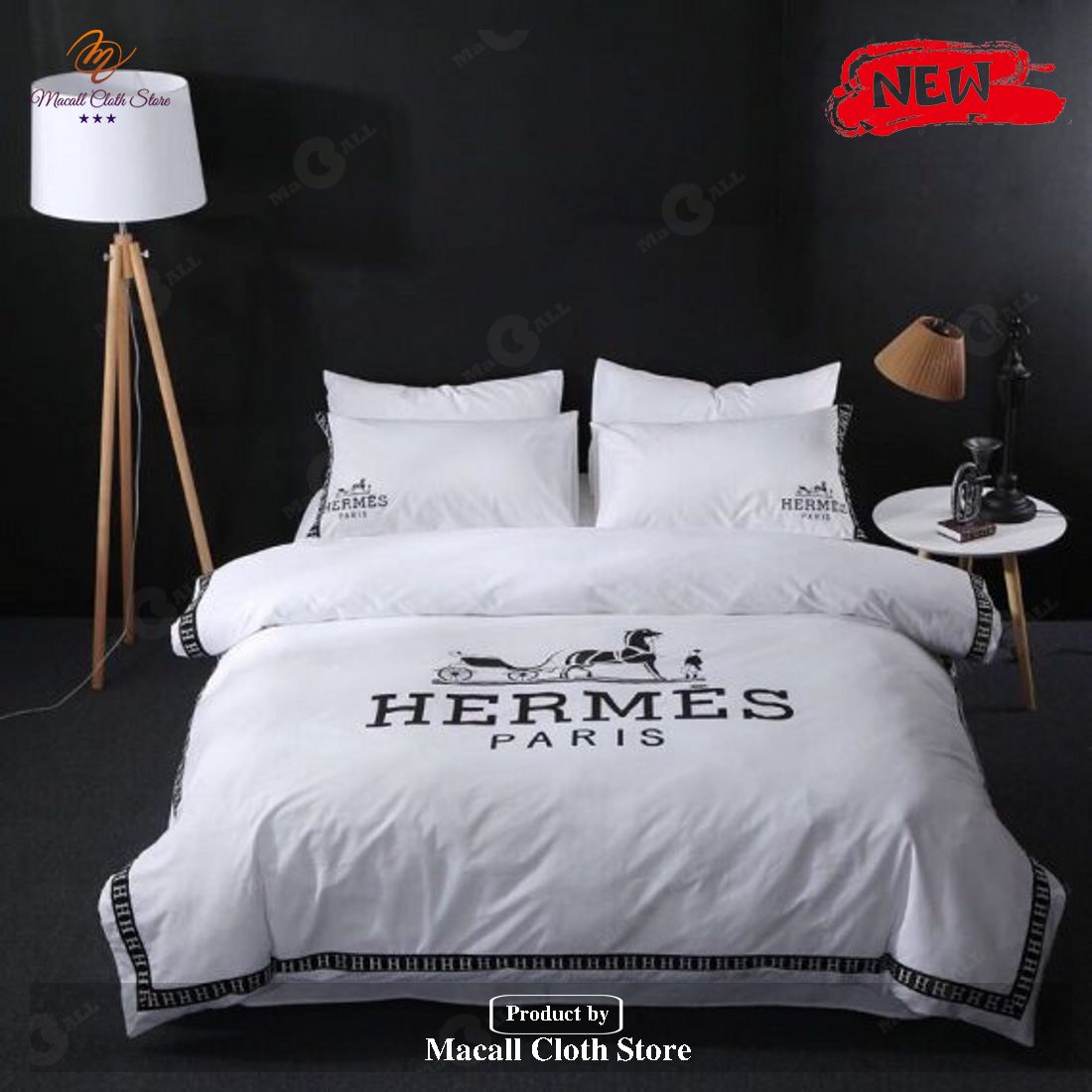 Hermes Paris Luxury Brand Type 76 Bedding Sets - Macall Cloth Store ...