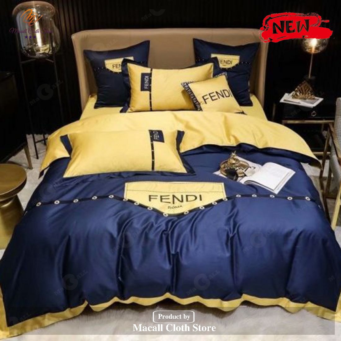 Luxury Fendi Roma Luxury Brand Type 03 Bedding Sets - Macall Cloth ...