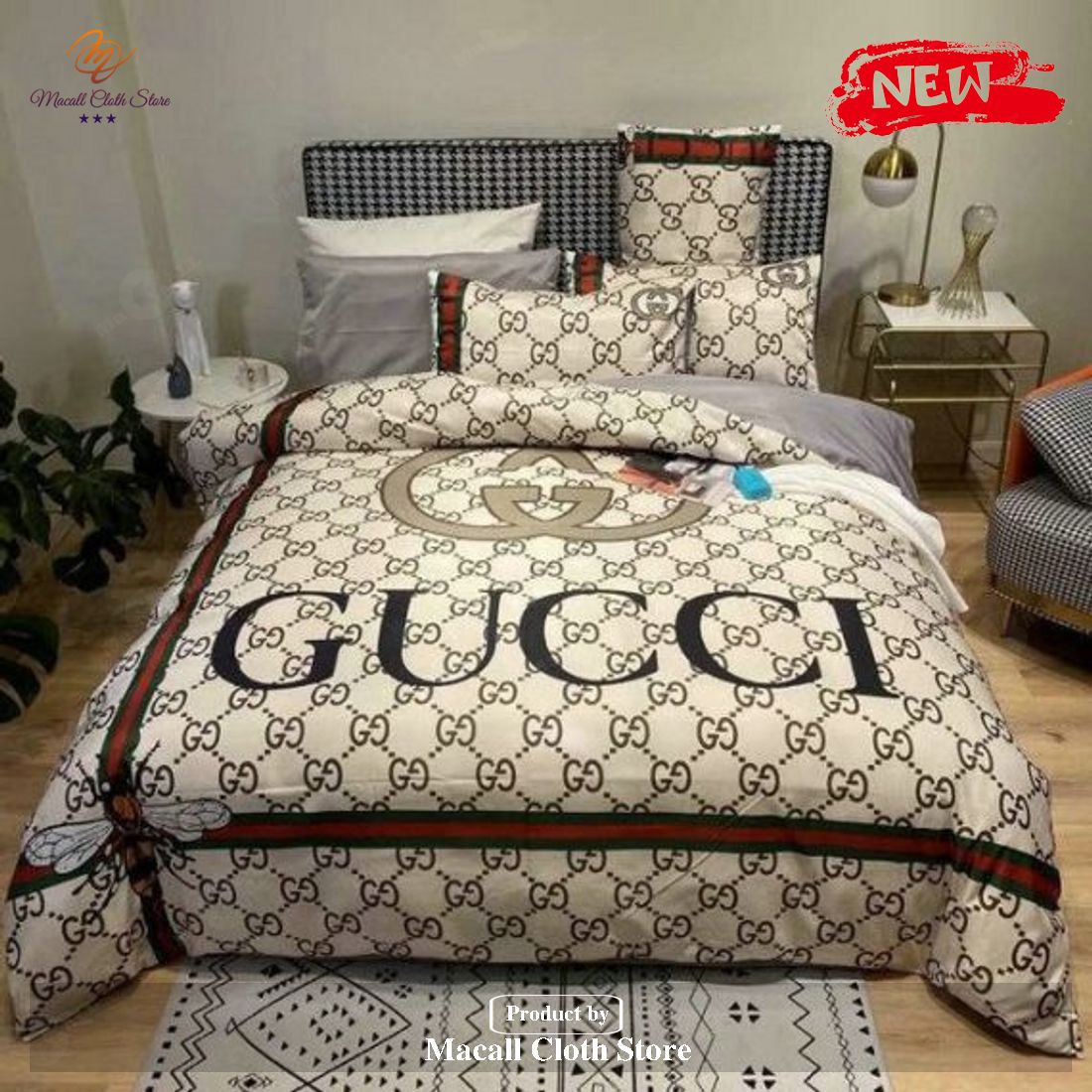 Luxury Gc Gucci Type 131 Bedding Sets Luxury Brand - Macall Cloth Store ...