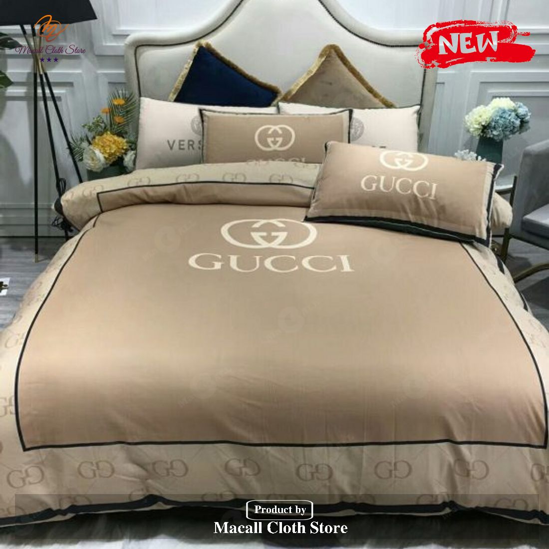 Luxury Gc Gucci Type 171 Bedding Sets Duvet Cover Luxury Brand Bedroom Sets