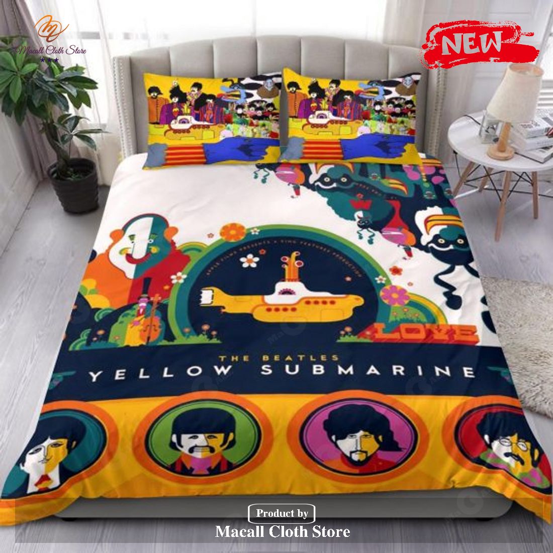 The Beatles Music Band Duvet Quilt Bedding Set