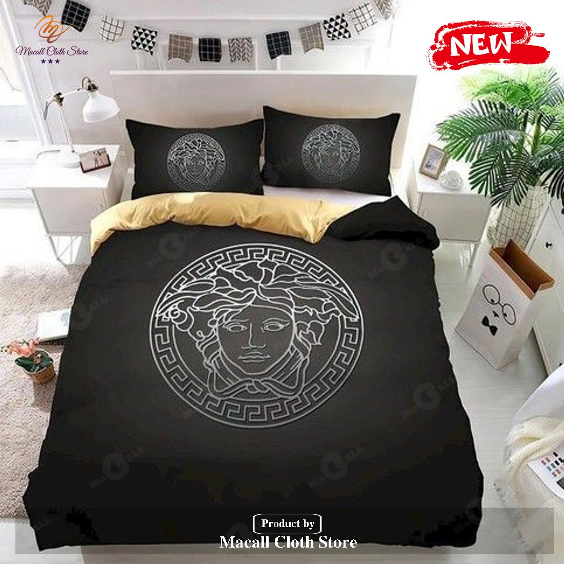 Versace 09 Bedding Sets Duvet Cover Bedroom Luxury Brand Bedding Bedroom