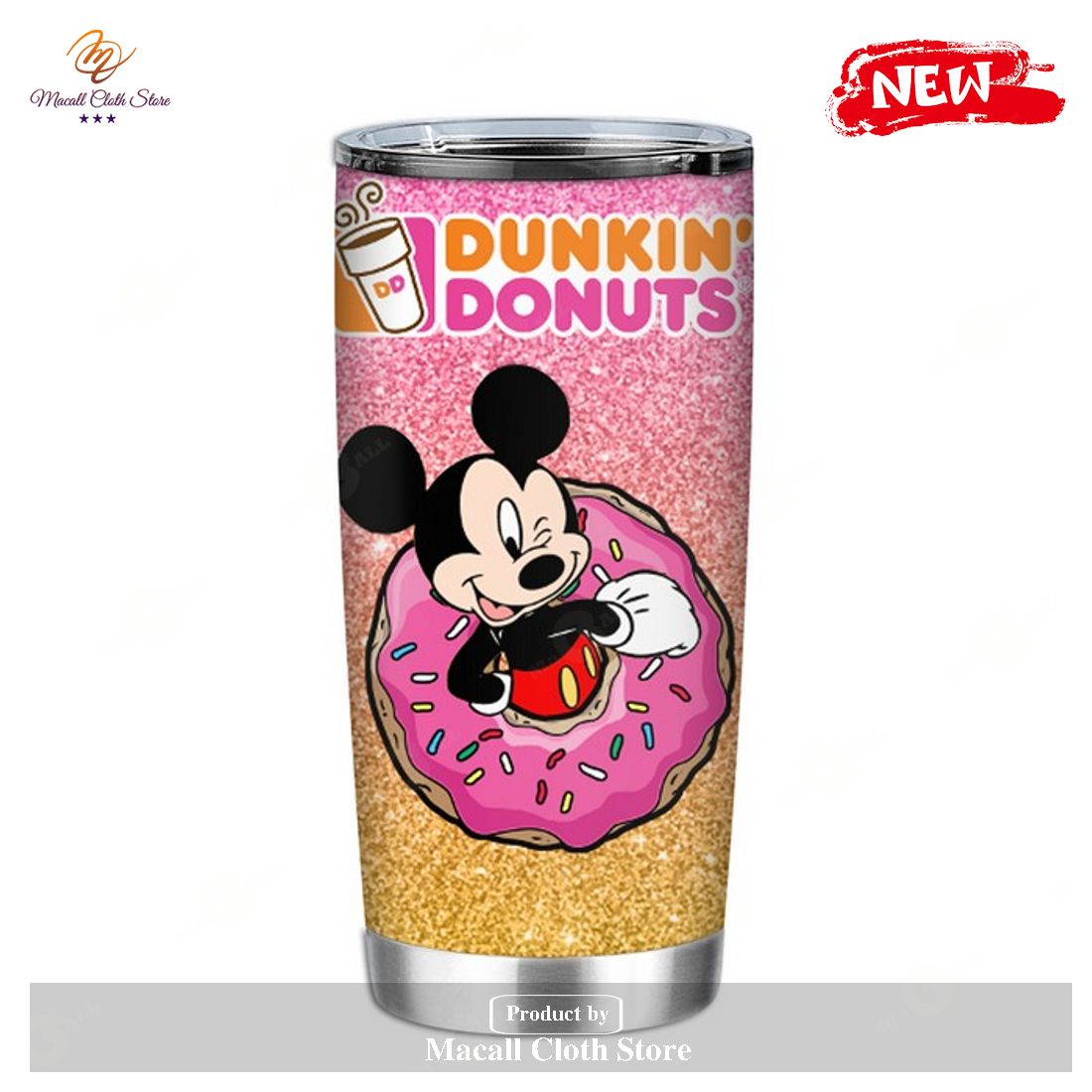 Mickey Dunkin Donuts 4 Disney Tumbler Mickey Dunkin Donuts 4 Disney Tumbler