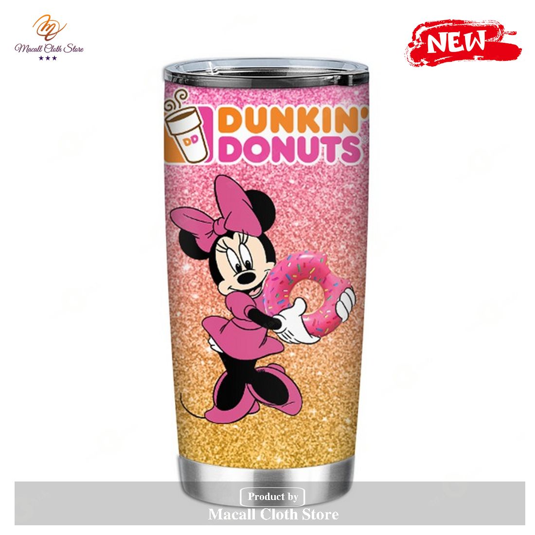 Minnie Dunkin Donuts 2 Disney Tumbler Minnie Dunkin Donuts 2 Disney Tumbler