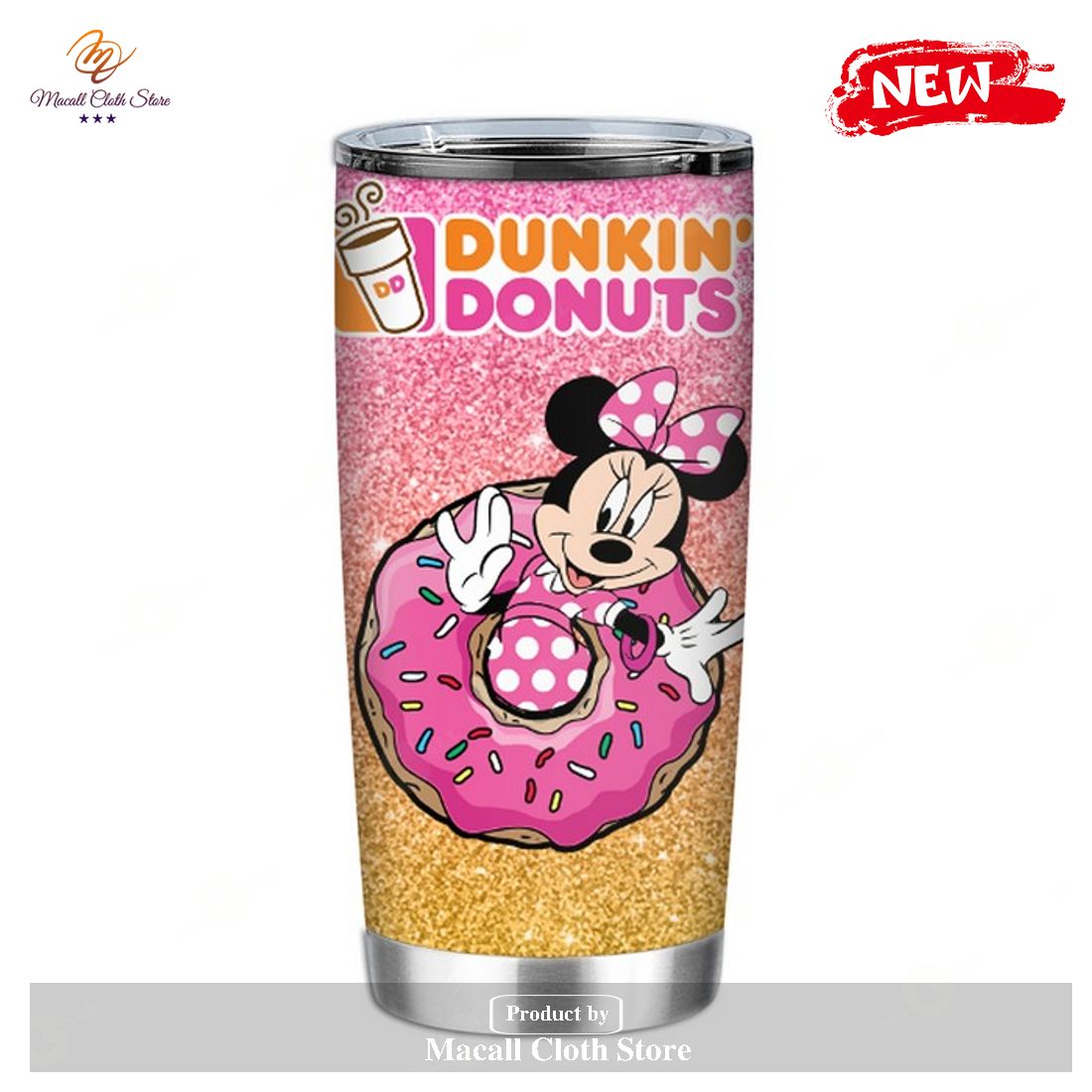 Minnie Dunkin Donuts 3 Disney Tumbler Minnie Dunkin Donuts 3 Disney Tumbler