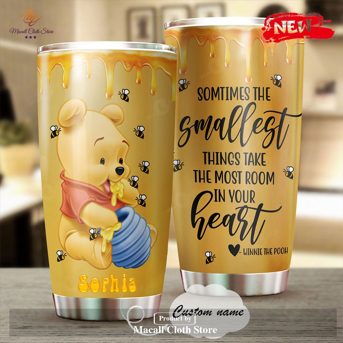Personalized Name Resger Winnie The Pooh Tumbler Personalized Name Resger Winnie The Pooh Tumbler