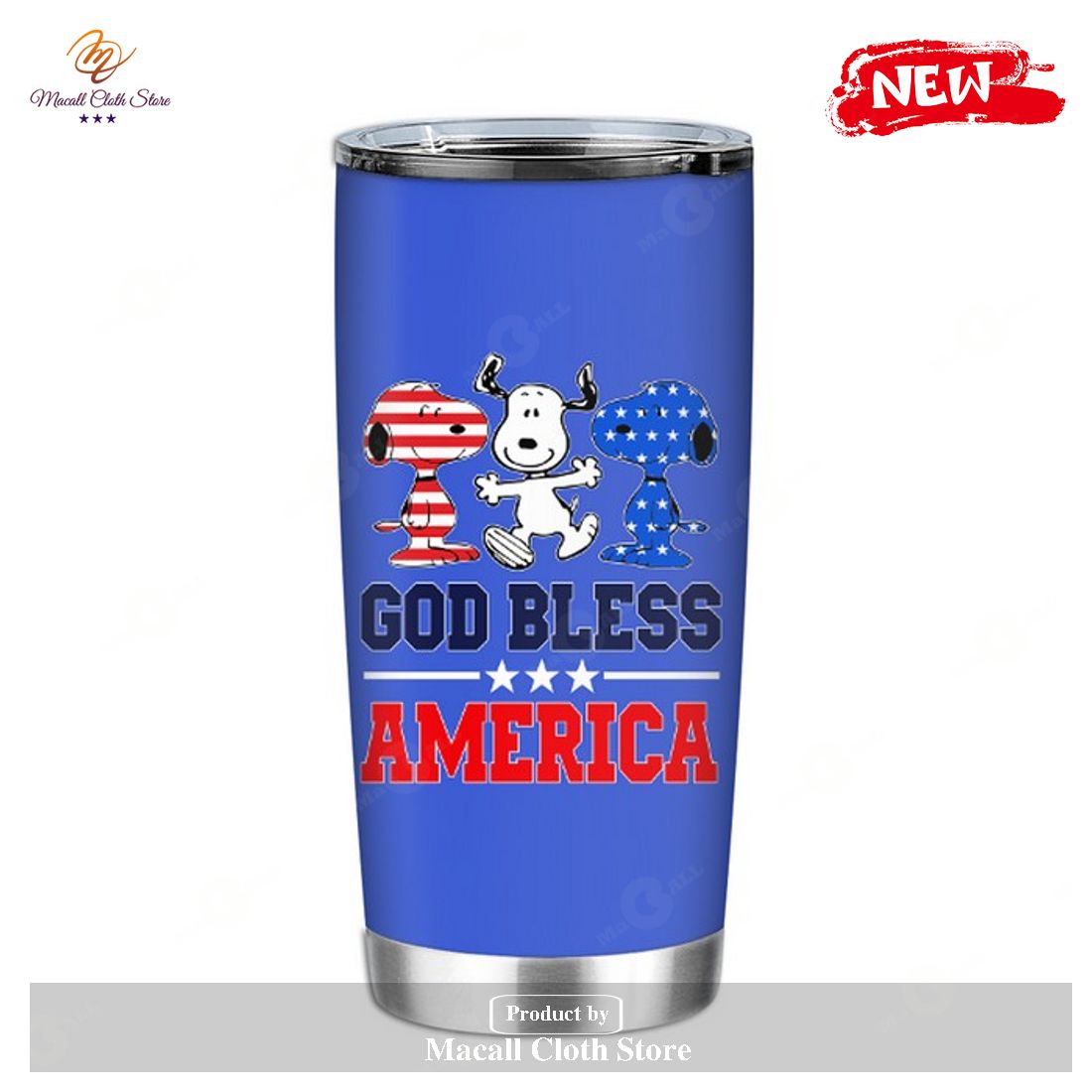 Snoopy America Us – God Bless America Snoopy Tumbler