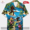 Black And Orange Skull HDM Hawaiian Shirt and Short