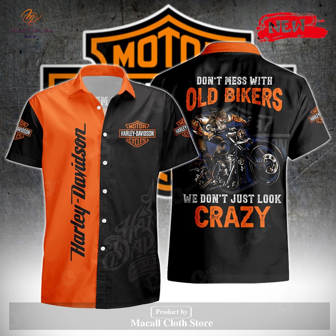 Don’t Mess Up With Old Bikers HDM For Summer Hawaiian Shirt and Short