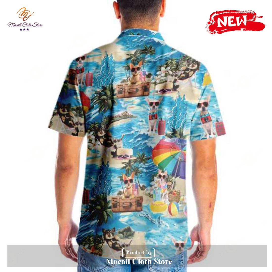 Funny Chihuahua Tropical Summer Beach Shirt Hawaiian Shirt and Short Funny Chihuahua Tropical Summer Beach Shirt Hawaiian Shirt and Short