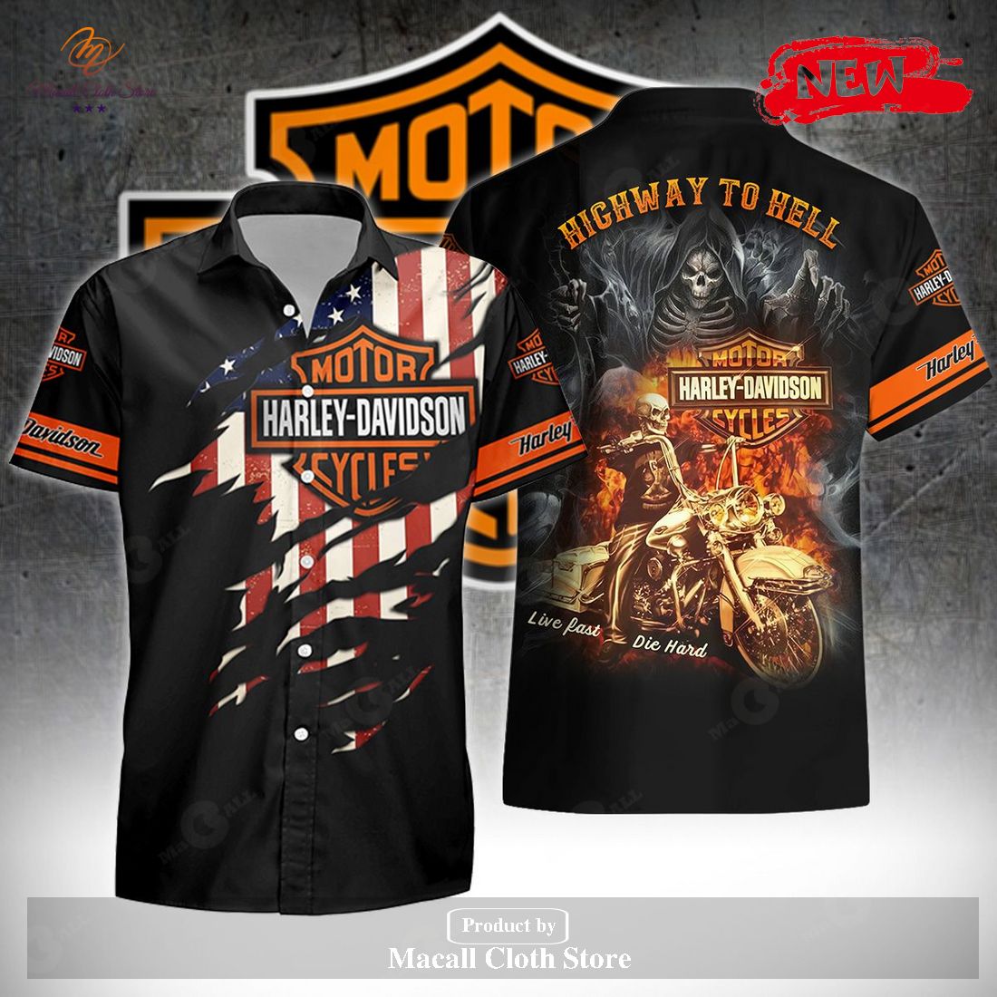 Highway To Hell HDM Aloha Summer Design Hawaiian Shirt and Short Highway To Hell HDM Aloha Summer Design Hawaiian Shirt and Short