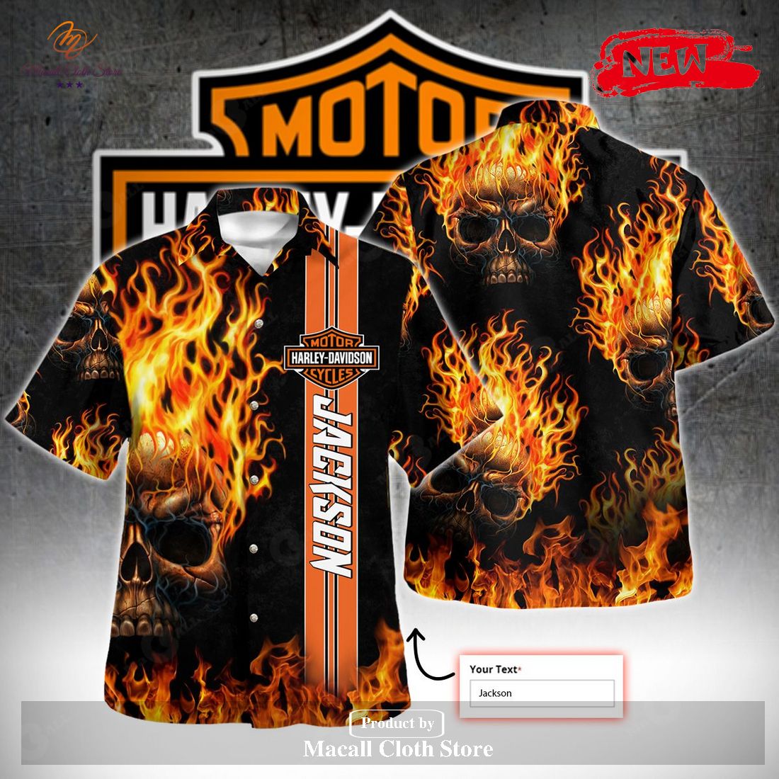 Personalized Skull On Fire HDM For Summer Hawaiian Shirt and Short Personalized Skull On Fire HDM For Summer Hawaiian Shirt and Short