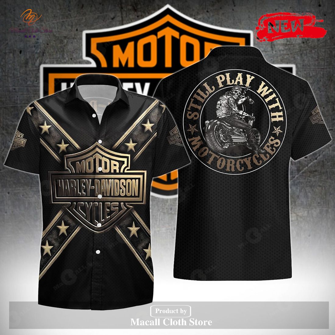 Still Play With Motorcycles HDM For Summer Hawaiian Shirt and Short