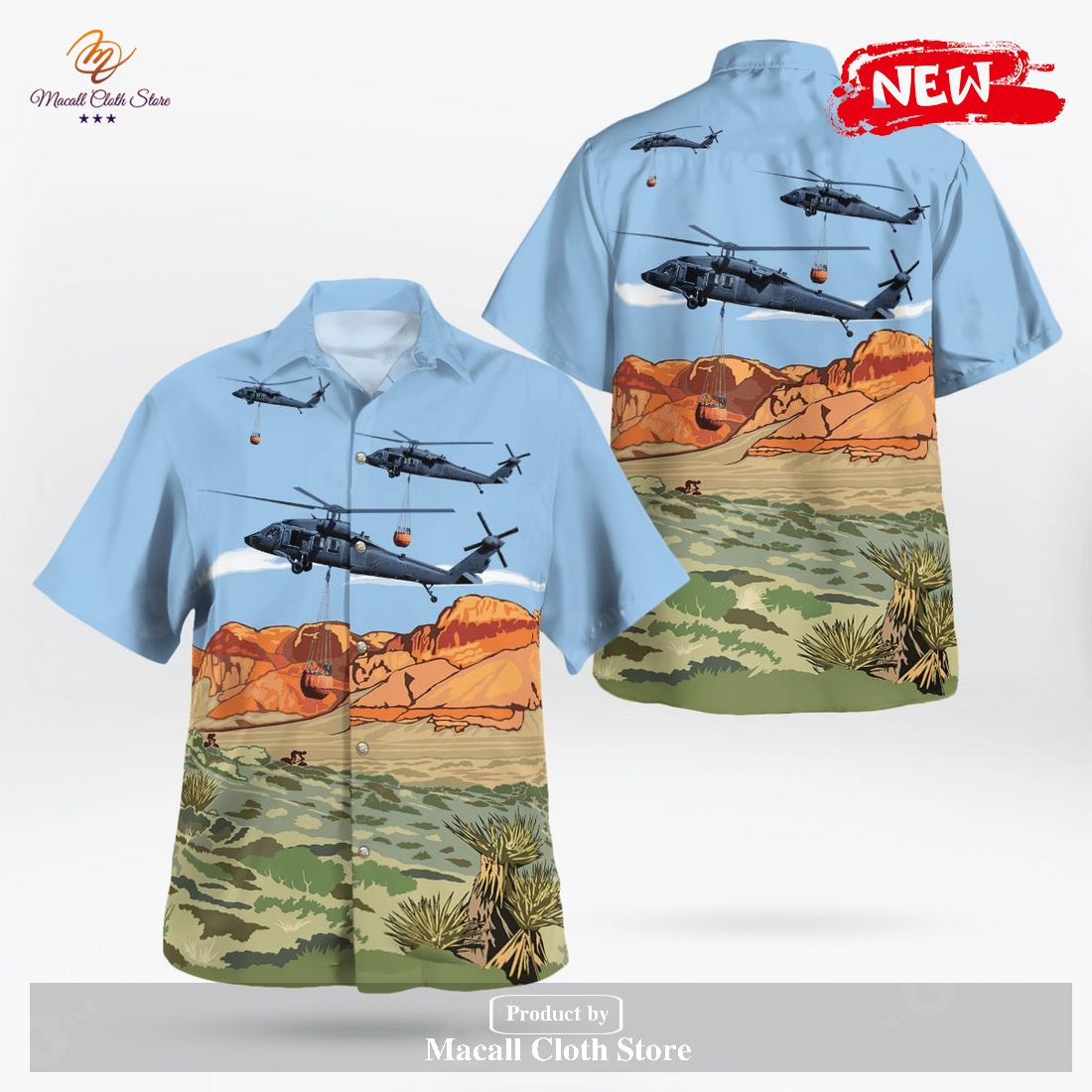Us Army Nevada Army National Guard Uh-60 Blackhawk Helicopter Hawaiian Shirt and Short