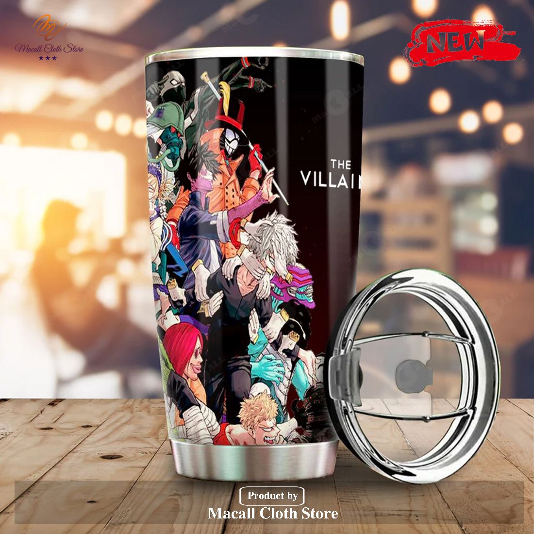 BNHA Heroes Vs Villains Tumbler Cup Custom My Hero Academia Anime