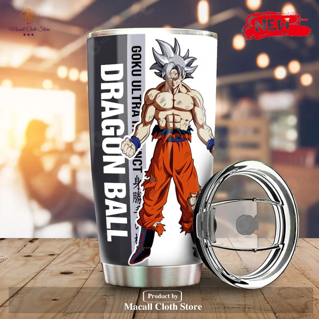 Goku Ultra Instinct Tumbler Cup Custom Dragon Ball