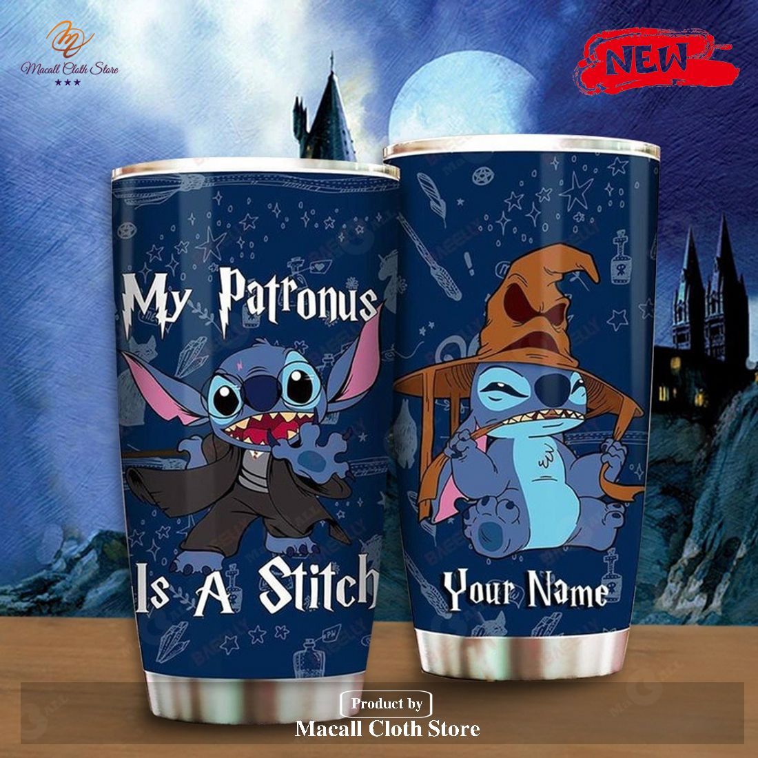Personalized My Patronus Is A Stitch Custom Name Disney Stitch Tumbler Cup Personalized My Patronus Is A Stitch Custom Name Disney Stitch Tumbler Cup