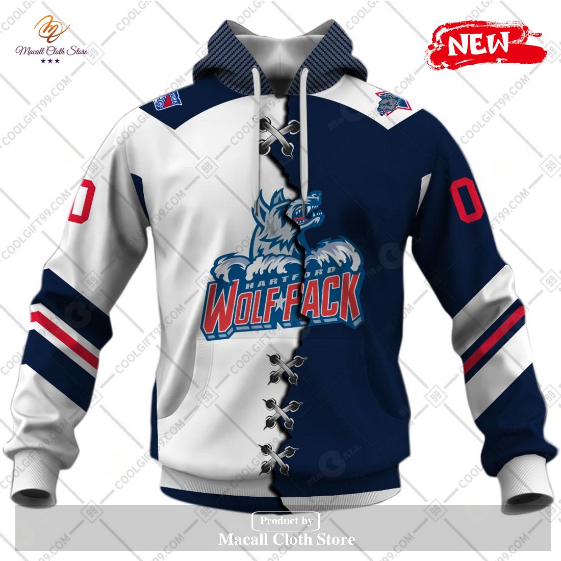 AHL Hartford Wolf Pack Mix Jersey Personalized Hoodie - Express your unique  style with BoxBoxShirt in 2023
