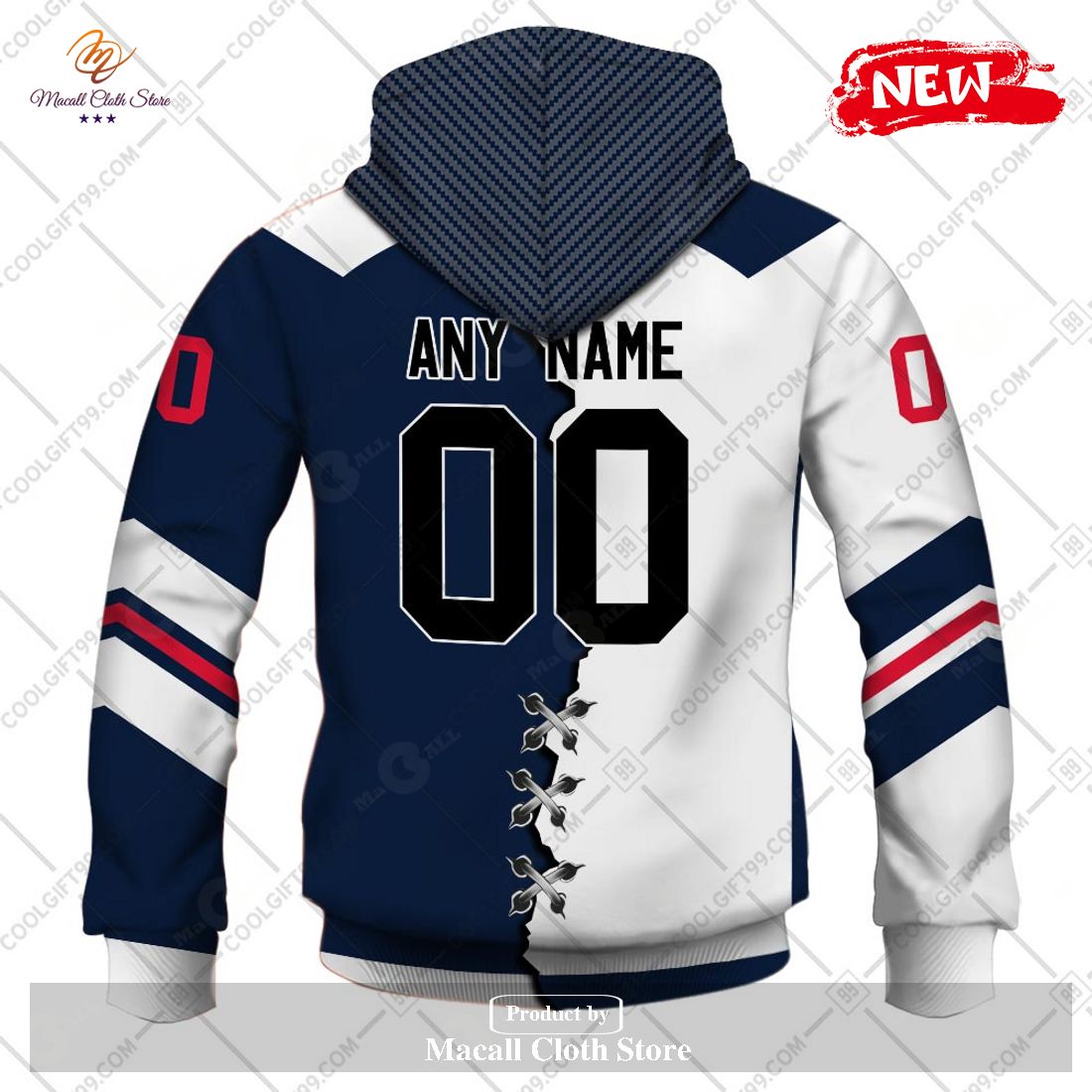 Personalized AHL Hartford Wolf Pack Mix Jersey Design Hoodie Sweatshirt ...