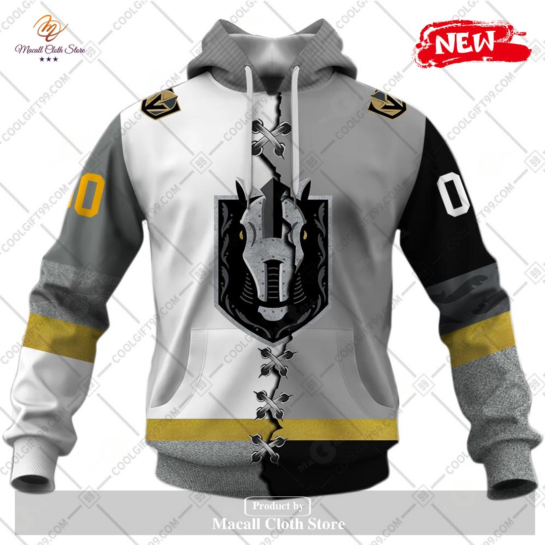 Personalized AHL Henderson Silver Knights Mix Jersey Design Hoodie Sweatshirt 3D