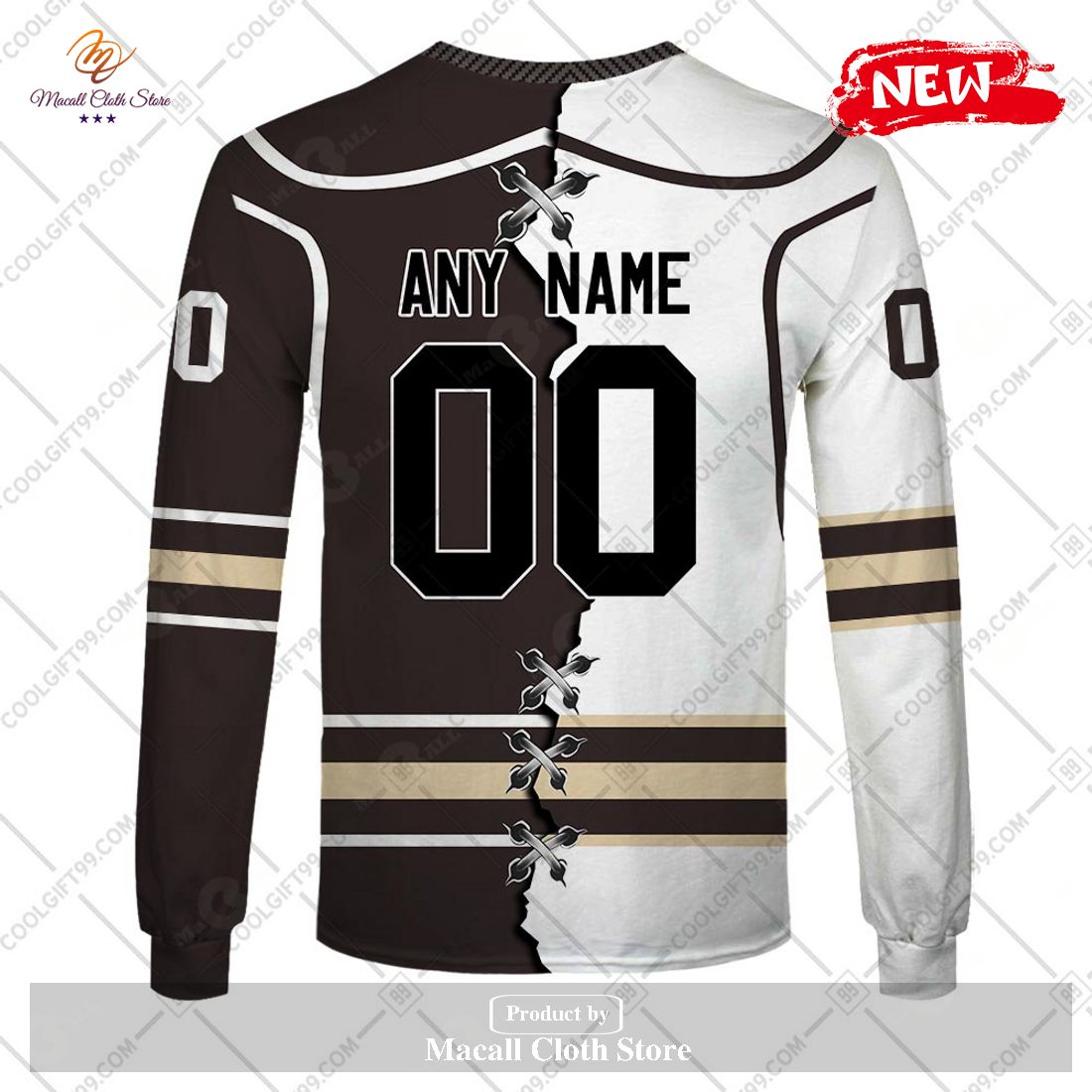 Personalized AHL Hershey Bears Mix Jersey Design Hoodie Sweatshirt 3D ...