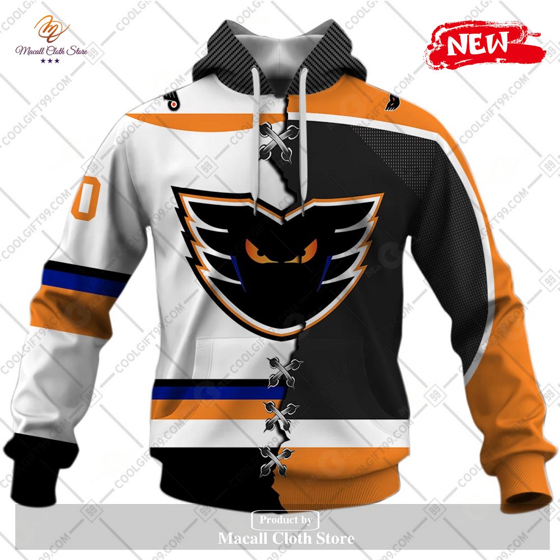 Personalized AHL Lehigh Valley Phantoms Mix Jersey Design Hoodie Sweatshirt 3D