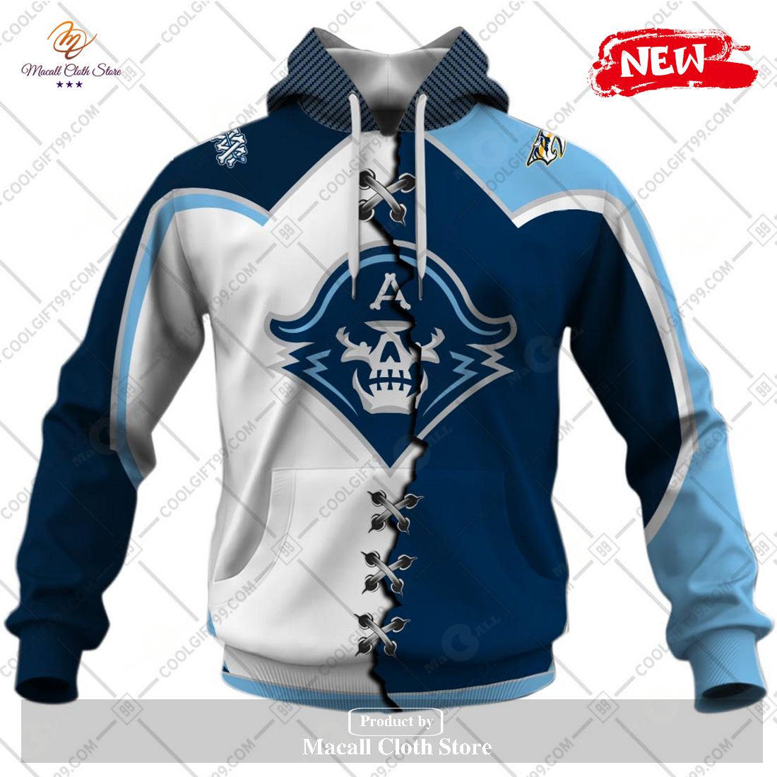 Personalized AHL Milwaukee Admirals Mix Jersey Design Hoodie Sweatshirt 3D