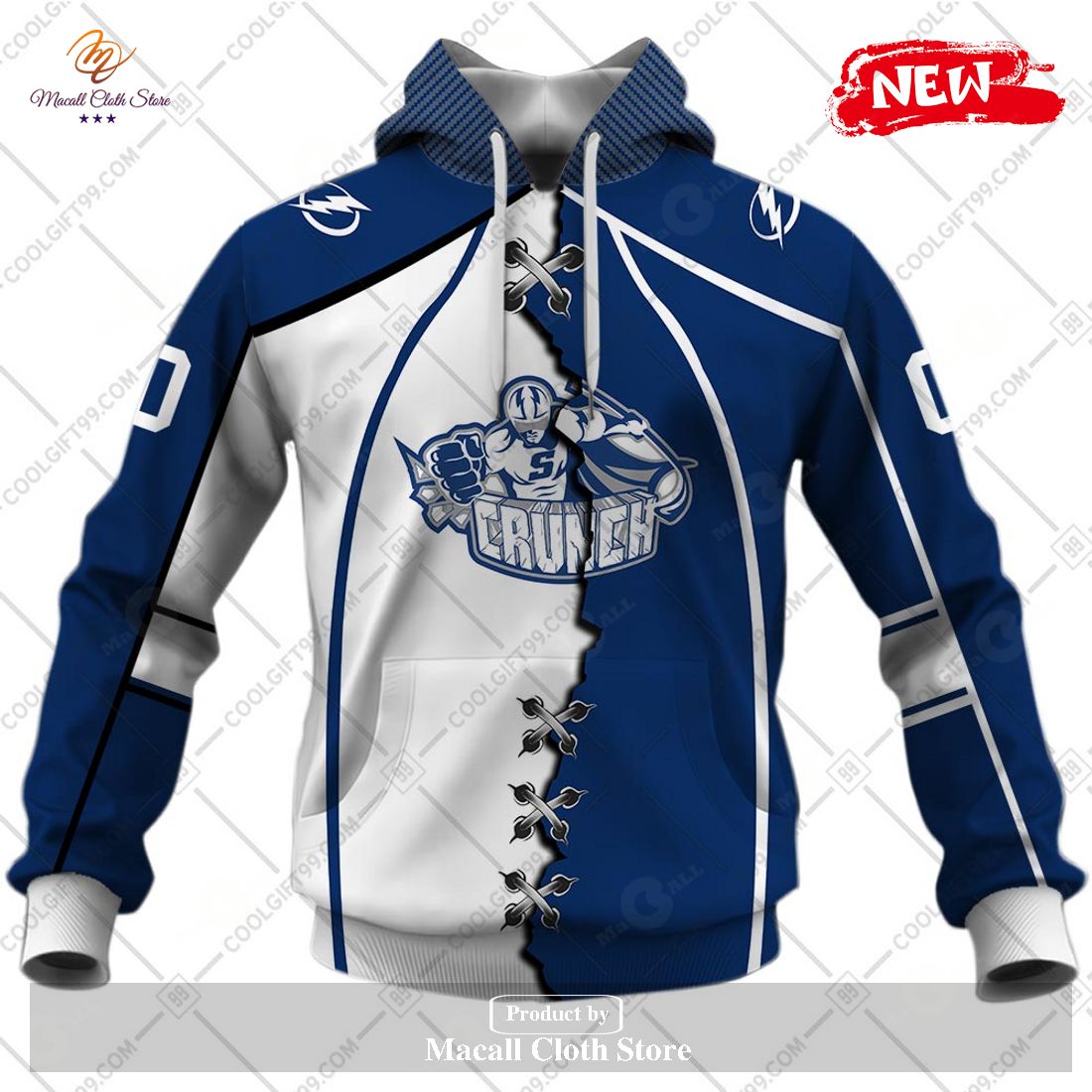 Personalized AHL Syracuse Crunch Mix Jersey Design Hoodie Sweatshirt 3D