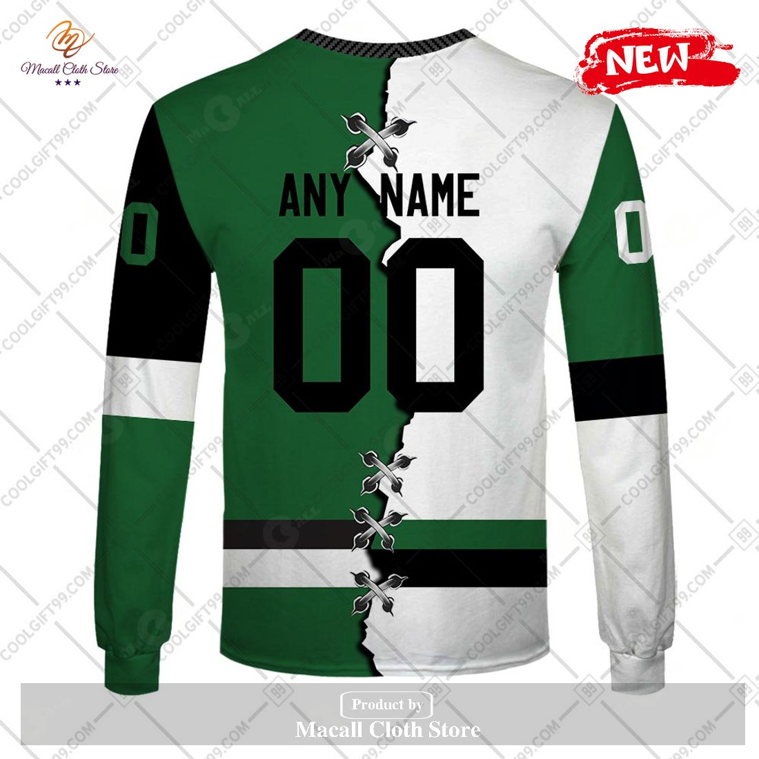 Personalized AHL Texas Stars Mix Jersey Design Hoodie Sweatshirt 3D Personalized AHL Texas Stars Mix Jersey Design Hoodie Sweatshirt 3D