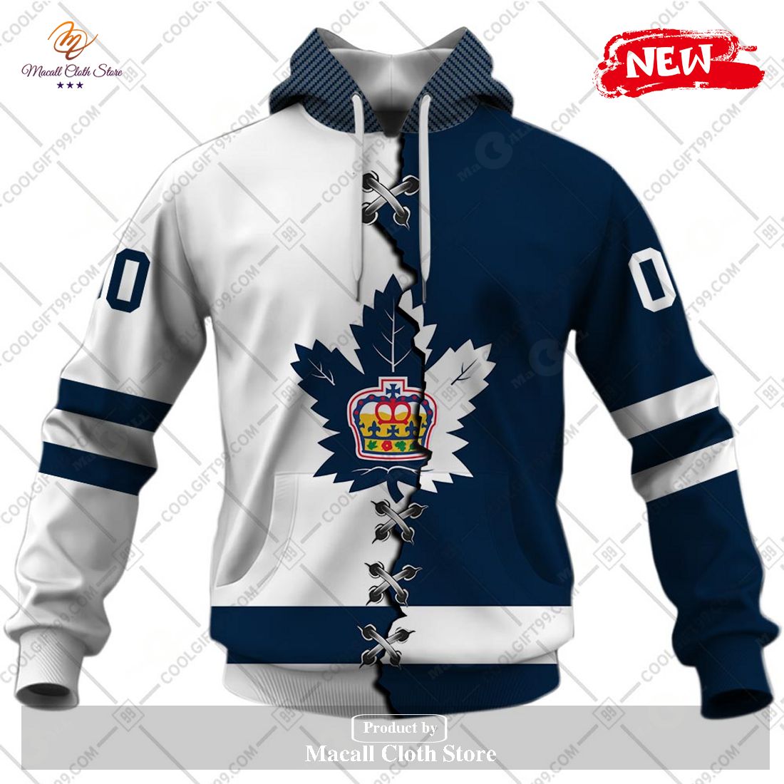 Personalized AHL Toronto Marlies Mix Jersey Design Hoodie Sweatshirt 3D