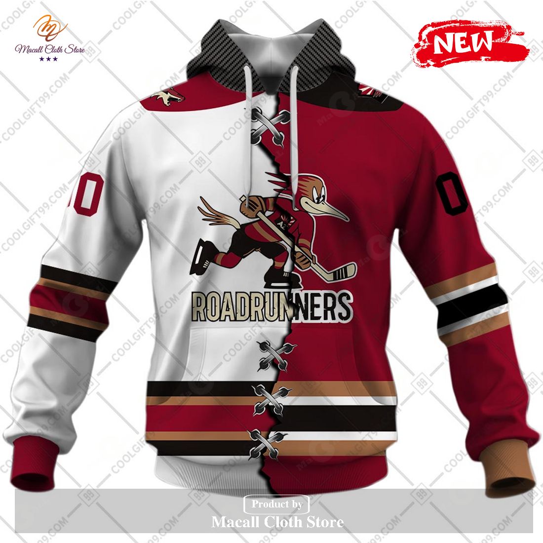Personalized AHL Tucson Roadrunners Mix Jersey Design Hoodie Sweatshirt 3D