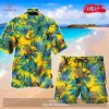 LV Blue Hawaii Shirt Shorts Set Luxury Beach Clothing Clothes Outfit For Men