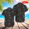 LV Orange Hawaii Shirt Shorts Set Luxury Beach Clothing Clothes Outfit For Men