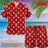 LV Supreme Hawaii Shirt Shorts Set Luxury Beach Clothing Clothes Outfit For Men