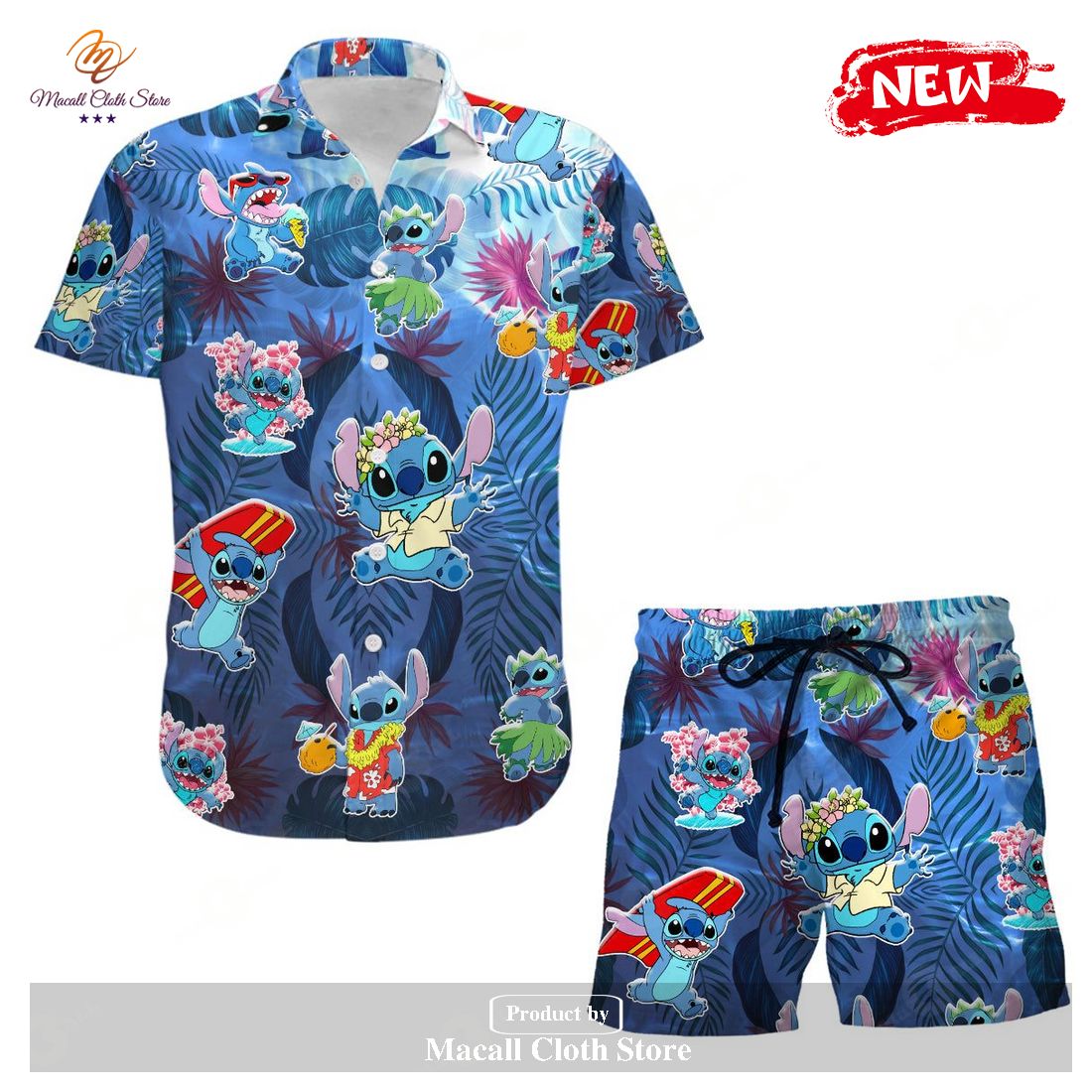Stitch Hawaiian Shirt and Short Set Disney Gifts Clothing Clothes For Men Women Stitch Hawaiian Shirt and Short Set Disney Gifts Clothing Clothes For Men Women