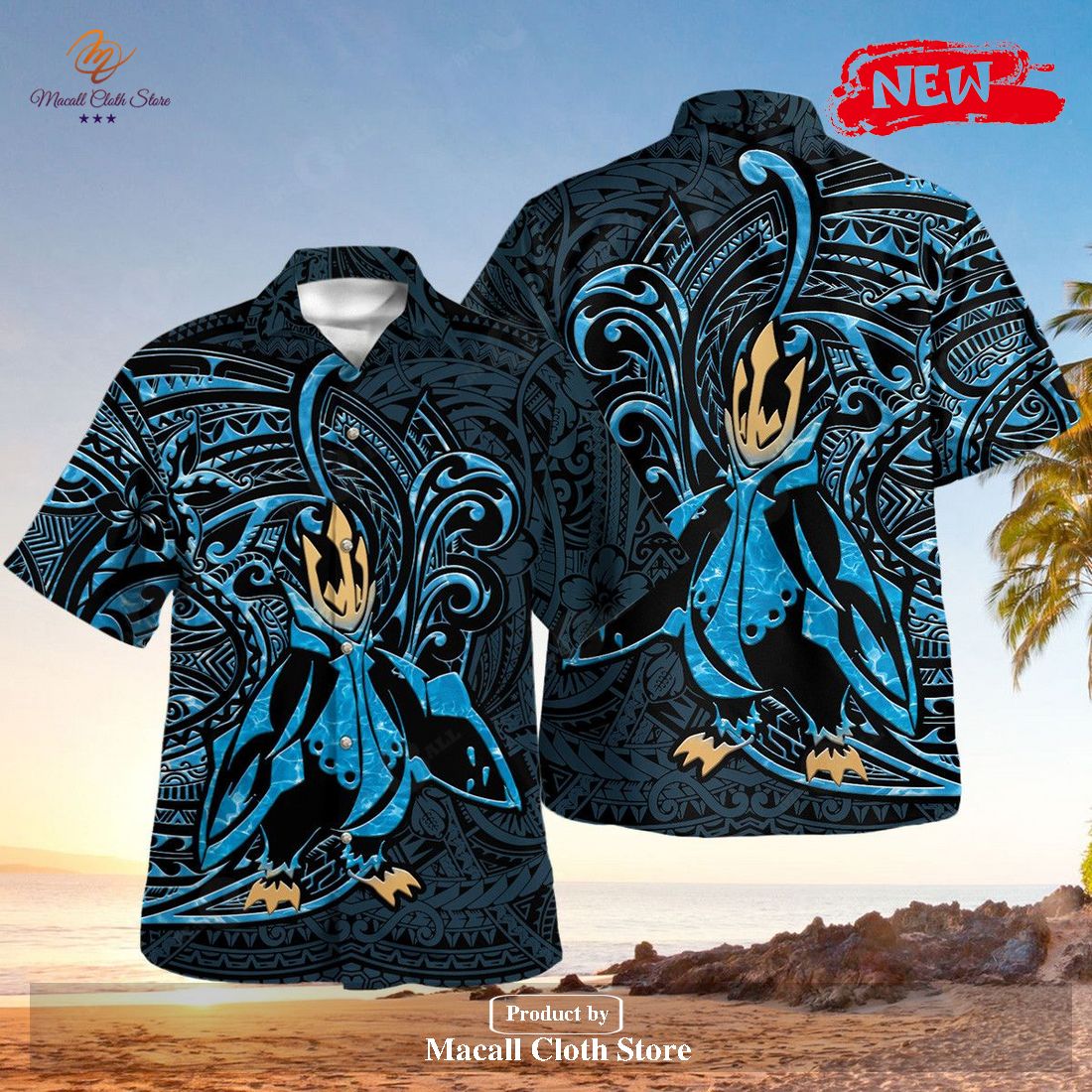 Empoleon Polynesian Premium Design Hawaiian Shirt and Short