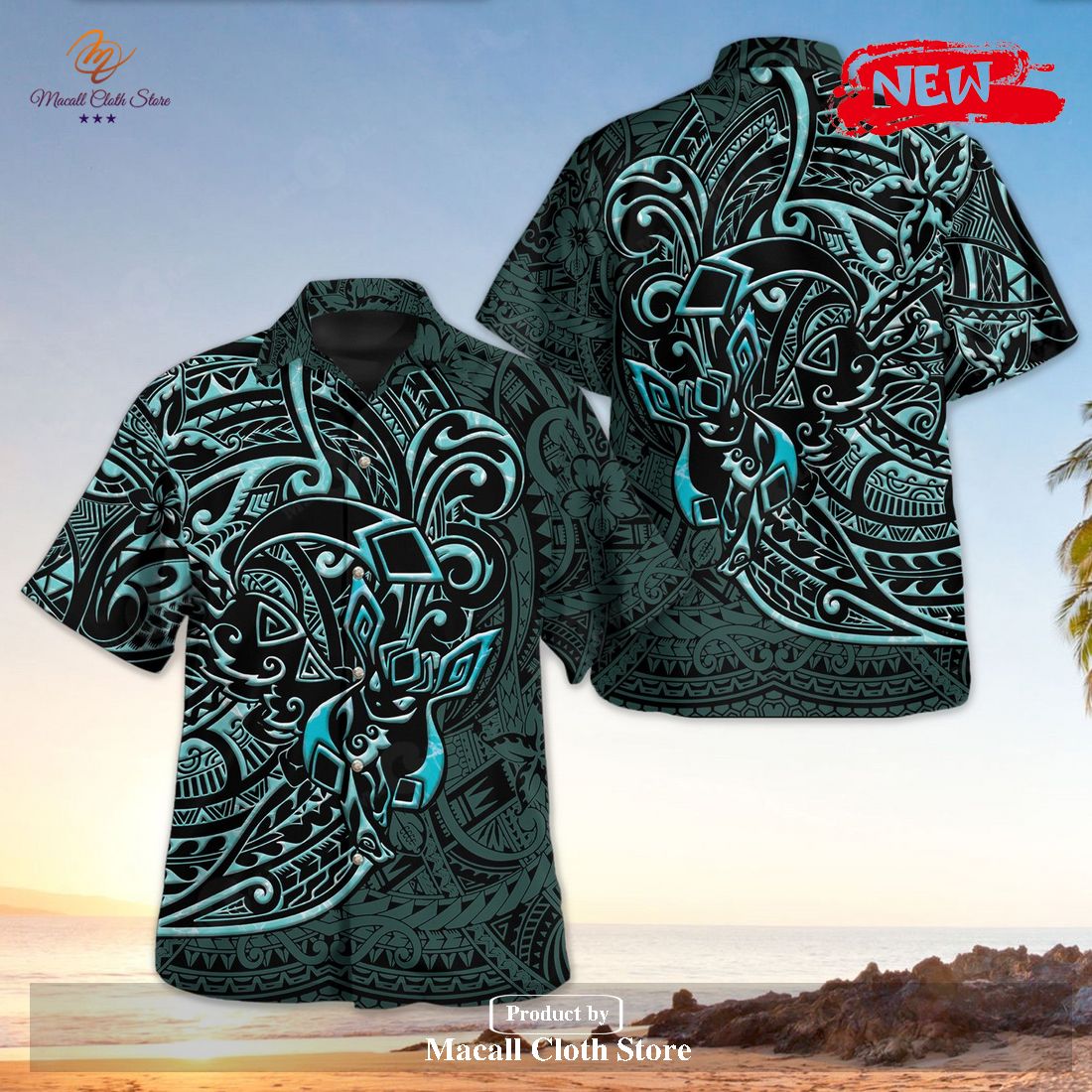 Glaceon Polynesian Premium Design Hawaiian Shirt and Short