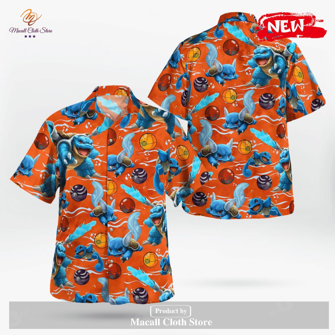 Halloween Squirtle Evolution Pattern Design Hawaiian Shirt and Short Halloween Squirtle Evolution Pattern Design Hawaiian Shirt and Short