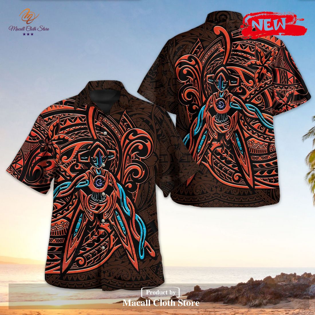 Hoopa Polynesian Premium Design Hawaiian Shirt and Short Hoopa Polynesian Premium Design Hawaiian Shirt and Short