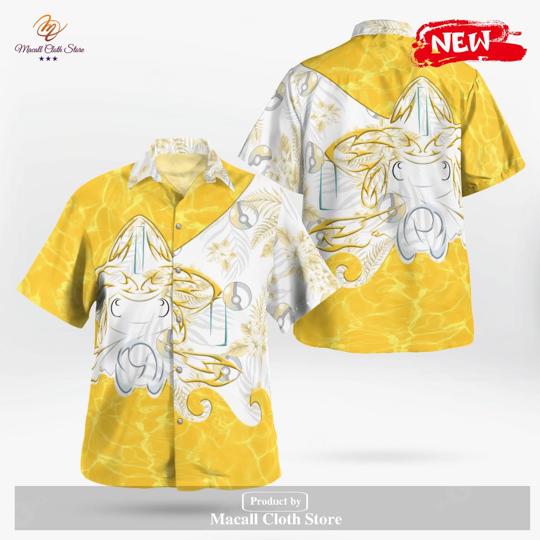 Tribal Jirachi Design Hawaiian Shirt and Short