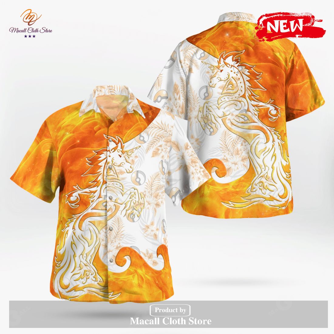 Tribal Rapidash Design Hawaiian Shirt and Short Tribal Rapidash Design Hawaiian Shirt and Short