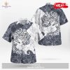 Tribal Swampert Design Hawaiian Shirt and Short