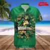 Personalized Wyoming Cowboys NCAA Basketball Net Grunge Pattern Hawaiian Shirt and Short