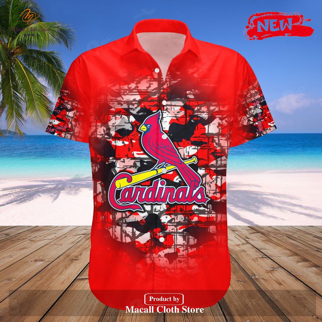 Personalized Yorkton Cardinals NCAA Camouflage Vintage Hawaiian Shirt and Short Personalized Yorkton Cardinals NCAA Camouflage Vintage Hawaiian Shirt and Short